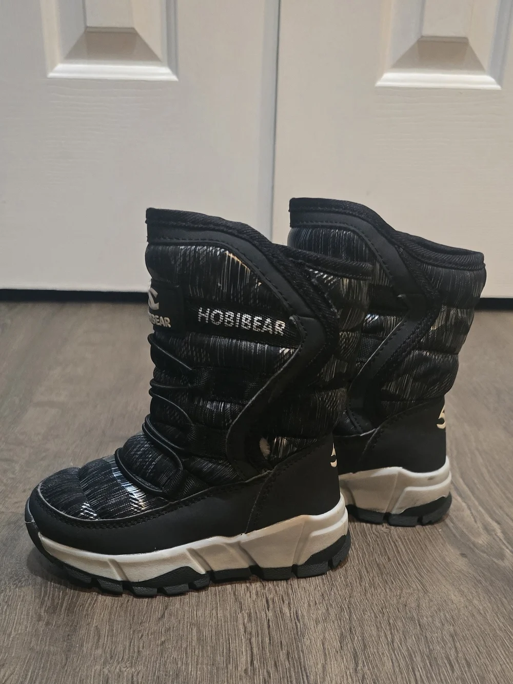 Hobibear Kids Toddler Black Winter Boots Size 7/24